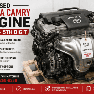 Used Toyota Camry engine with VIN K as the 5th digit